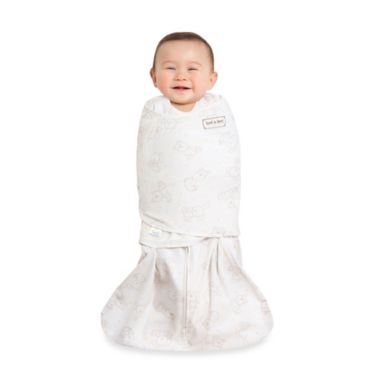 HALO&reg; SleepSack&reg; Floppy Friends Multi-Way Adjustable Swaddle in Cream. View a larger version of this product image.