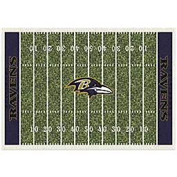 NFL Baltimore Ravens 7-Foot 8-Inch x 10-Foot 9-Inch Large Home Field Rug