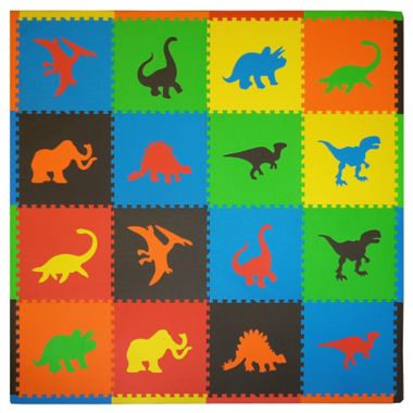 Tadpoles&trade; by Sleeping Partners Dino 16-Piece Playmat Set. View a larger version of this product image.