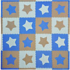 Alternate image 0 for Tadpoles&trade; by Sleeping Partners Stars 16-Piece Playmat Set in Blue/Grey
