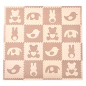Tadpoles&trade; by Sleeping Partners Teddy & Friends 16-Piece Playmat Set in Brown/Cream
