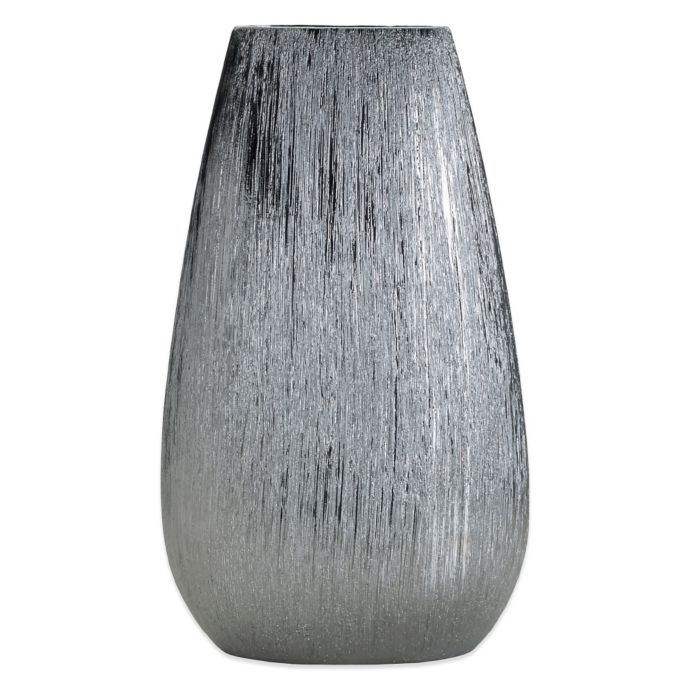 Elements Silver Scratched Ceramic Vase Bed Bath & Beyond