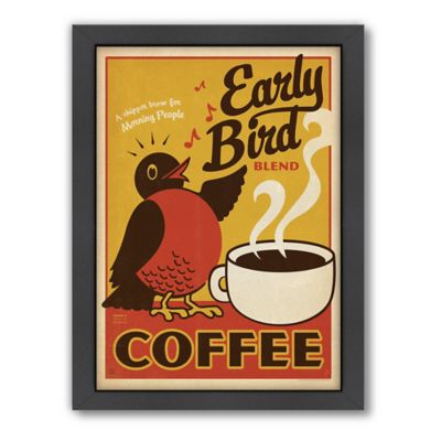 Americanflat &quot;Early Bird Blend&quot; Coffee 26.5-Inch x 20.5-Inch Digital Print