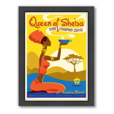 Americanflat &quot;Queen of Sheba&quot; Coffee 26.5-Inch x 20.5-Inch Digital Print Wall Art