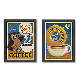Americanflat Coffee & Doughnuts Nighttime Digital Print Wall Art