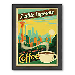 Americanflat Seattle Supreme Coffee 26.5-Inch x 20.5-Inch Digital Print Wall Art