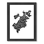 Alternate image 0 for Americanflat 26.5-Inch x 20.5-Inch Boston Typography Map in Color