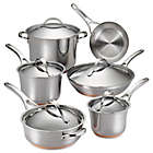 Alternate image 0 for Anolon&reg; Nouvelle Copper Stainless Steel 11-Piece Cookware Set