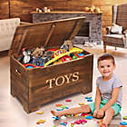 Alternate image 3 for Badger Basket&reg; Rustic Wooden Toy Box in Brown