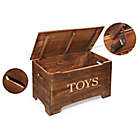 Alternate image 8 for Badger Basket&reg; Rustic Wooden Toy Box in Brown