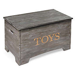 Badger Basket® Rustic Wooden Toy Box in Brown