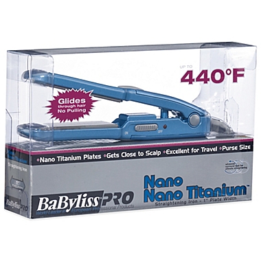 BaByliss Pro Nano Titanium Mini Flat Iron. View a larger version of this product image.