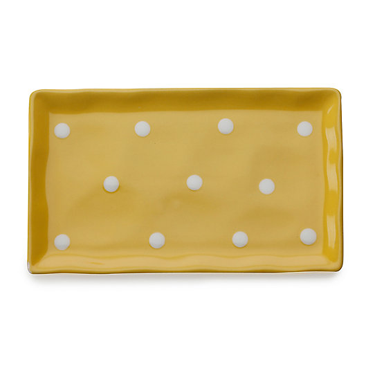 Alternate image 1 for Maxwell & Williams™ Sprinkle Rectangular Tray in Yellow