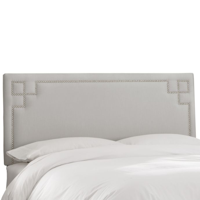 Skyline Furniture Greek Key Shantung Headboard Bed Bath & Beyond