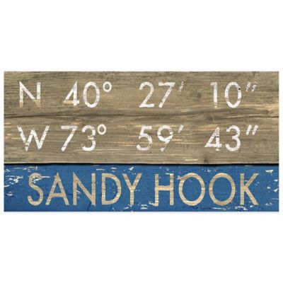 Sandy Hook 28-Inch x 16-Inch Framed Art