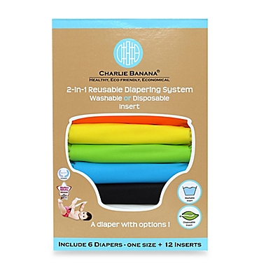 and Reusable Diaper Inserts Disposable Diaper Liners Charlie Banana Starter Pack Including Reusable Cloth Diaper System 
