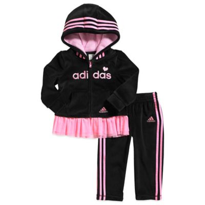 pink velour adidas tracksuit