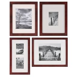 Real Simple® Espresso Wood Wall Frame with Ivory Mat