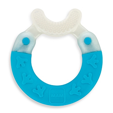 MAM Bite & Brush Teether in Blue. View a larger version of this product image.