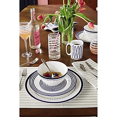 kate spade new york Charlotte Street&trade; West Dinner Plate in Indigo. View a larger version of this product image.
