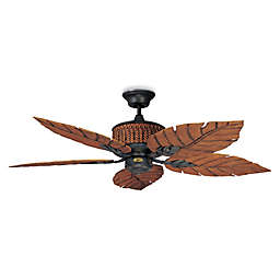 Concord Fans Fernleaf Breeze 52-Inch Indoor/Outdoor Ceiling Fan in Rustic Iron