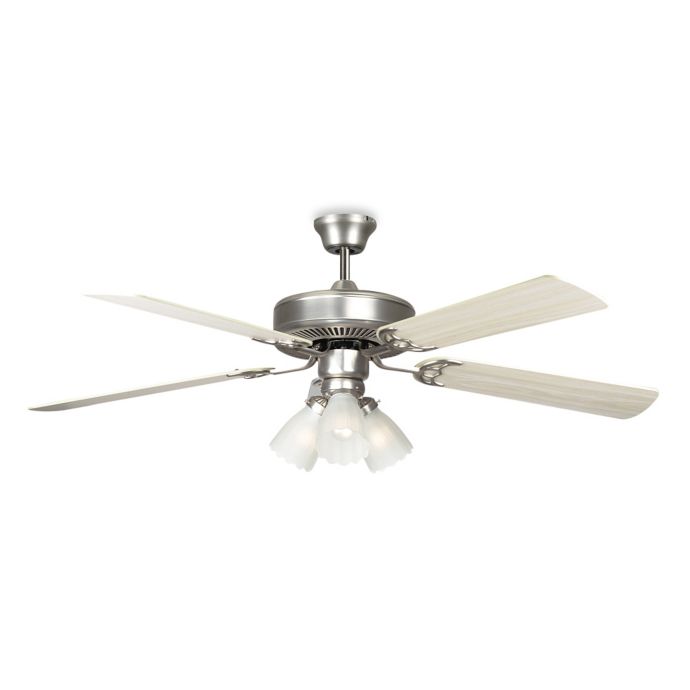 Concord Fans Home Air 52 Inch 3 Light Indoor Ceiling Fan In Satin