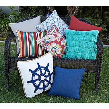 Destination Summer Medford Square Indoor/Outdoor Throw Pillow in Cherry. View a larger version of this product image.