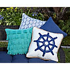 Alternate image 3 for W Home&trade; Medford Square Indoor/Outdoor Throw Pillow in Navy