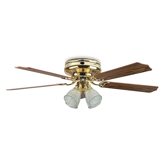 Concord Fans Montego Bay Deluxe 52 Inch, Brass Ceiling Fan With Light