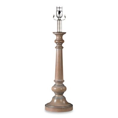 wooden candlestick lamp base
