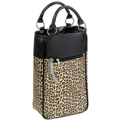 leopard wine bag