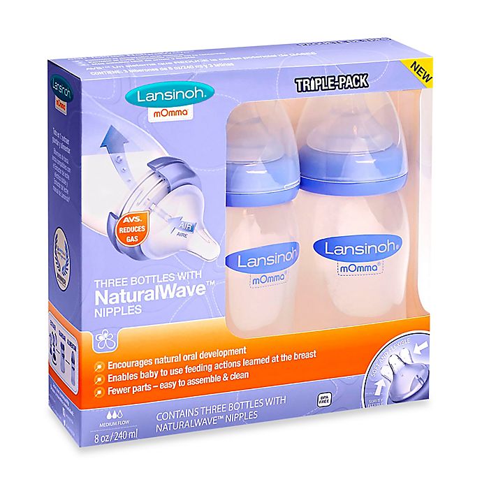 Lansinoh® Momma® 3Pack Bottle with NaturalWave™ Nipple