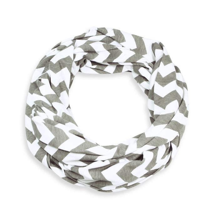 Itzy Ritzy Nursing Happens Infinity Breastfeeding Scarf In White Taupe Bed Bath Beyond