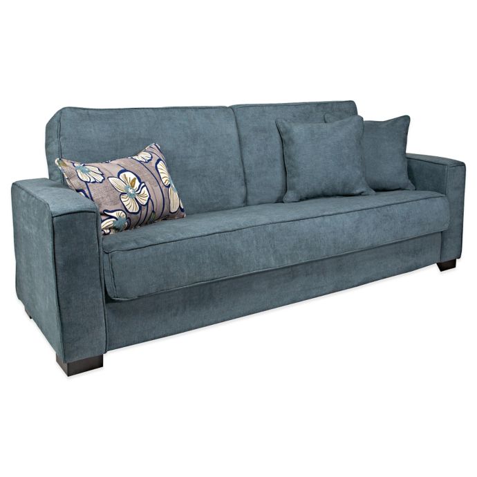 Angelo Home Convert A Couch In Parisian Blue Evening Velvet Bed Bath Beyond