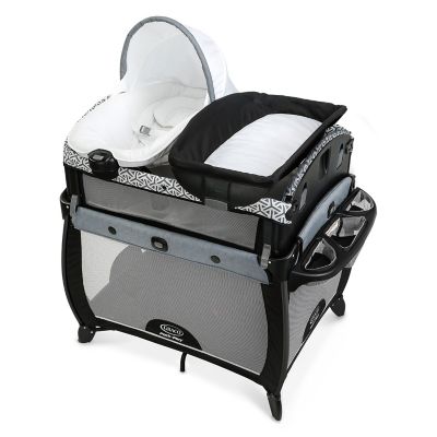 twin bassinet pack and play