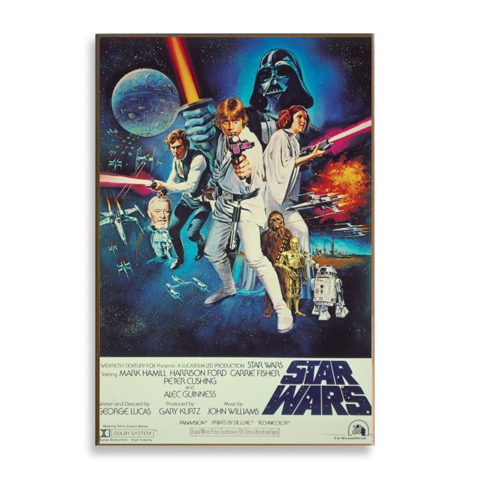 Star Wars™ Episode IV Movie Poster Wall Décor Plaque Bed