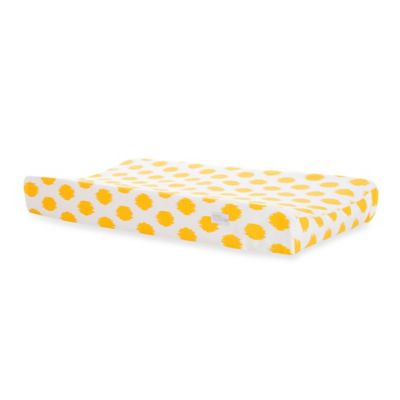 Glenna Jean Swizzle Changing Pad Cover In Yellow Buybuy Baby