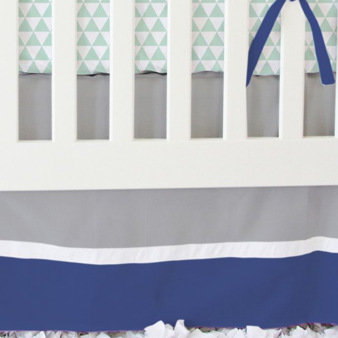 Caden Lane® Arrow 2-Piece Crib Bedding Set in Navy and ...