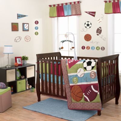 sports crib bedding set