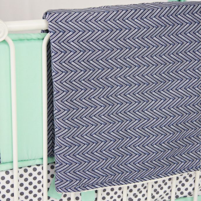 Caden Lane® Arrow Chevron Blanket in Navy buybuy BABY