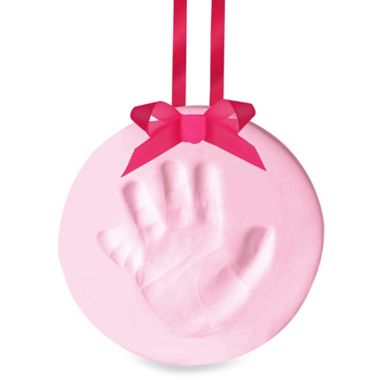 Pearhead Babyprints Keepsake Ornament in Pink. View a larger version of this product image.
