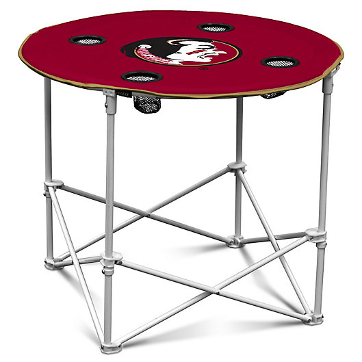 Alternate image 1 for Florida State University Round Collapsible Table