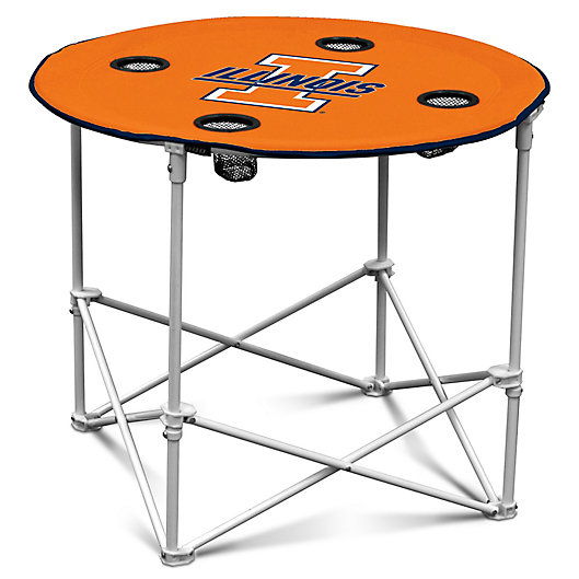 Alternate image 1 for University of Illinois Round Collapsible Table