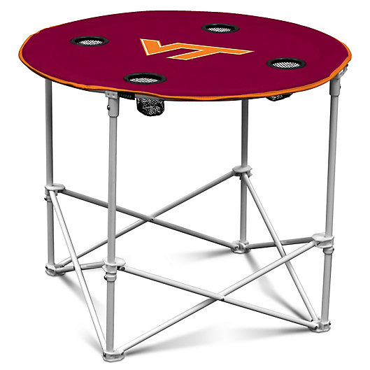 Alternate image 1 for Virginia Tech Round Collapsible Table