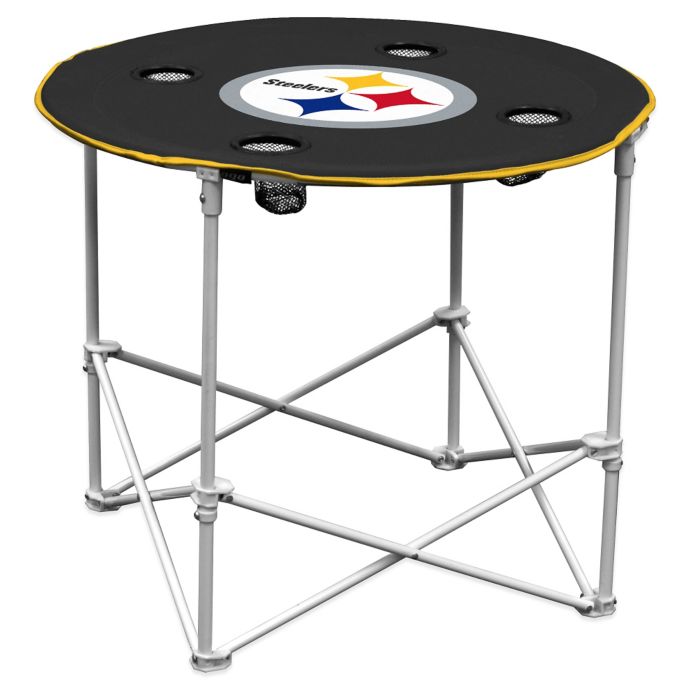 Nfl Pittsburgh Steelers Round Collapsible Table Bed Bath Beyond