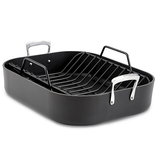 Alternate image 1 for All-Clad B1 Hard Anodized Nonstick Roaster with Rack