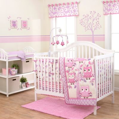 owl crib bedding