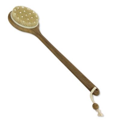 Haven&trade; Teakwood 2-in-1 Back Brush/Massager