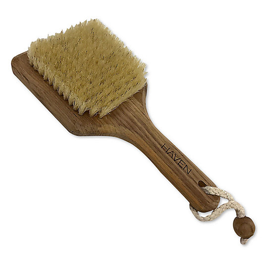 Alternate image 1 for Haven™ Teak Bristle Body Brush