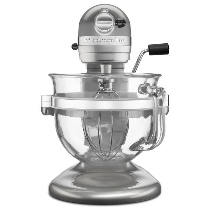 kitchenaid artisan 5 quart mixer glass bowl